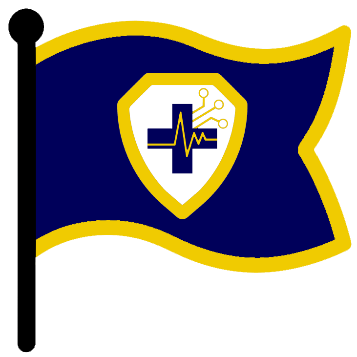 Emergency Cyber Response Flag for dark backgrounds